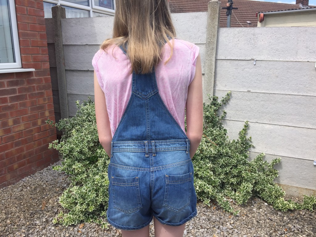 Back of BHS Denim Dungarees
