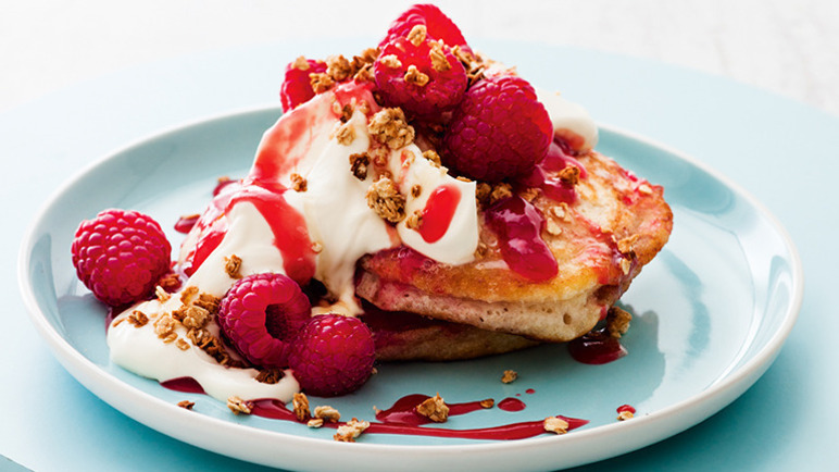 Raspberry Ripple Pancakes Raspberry Ripple Pancakes