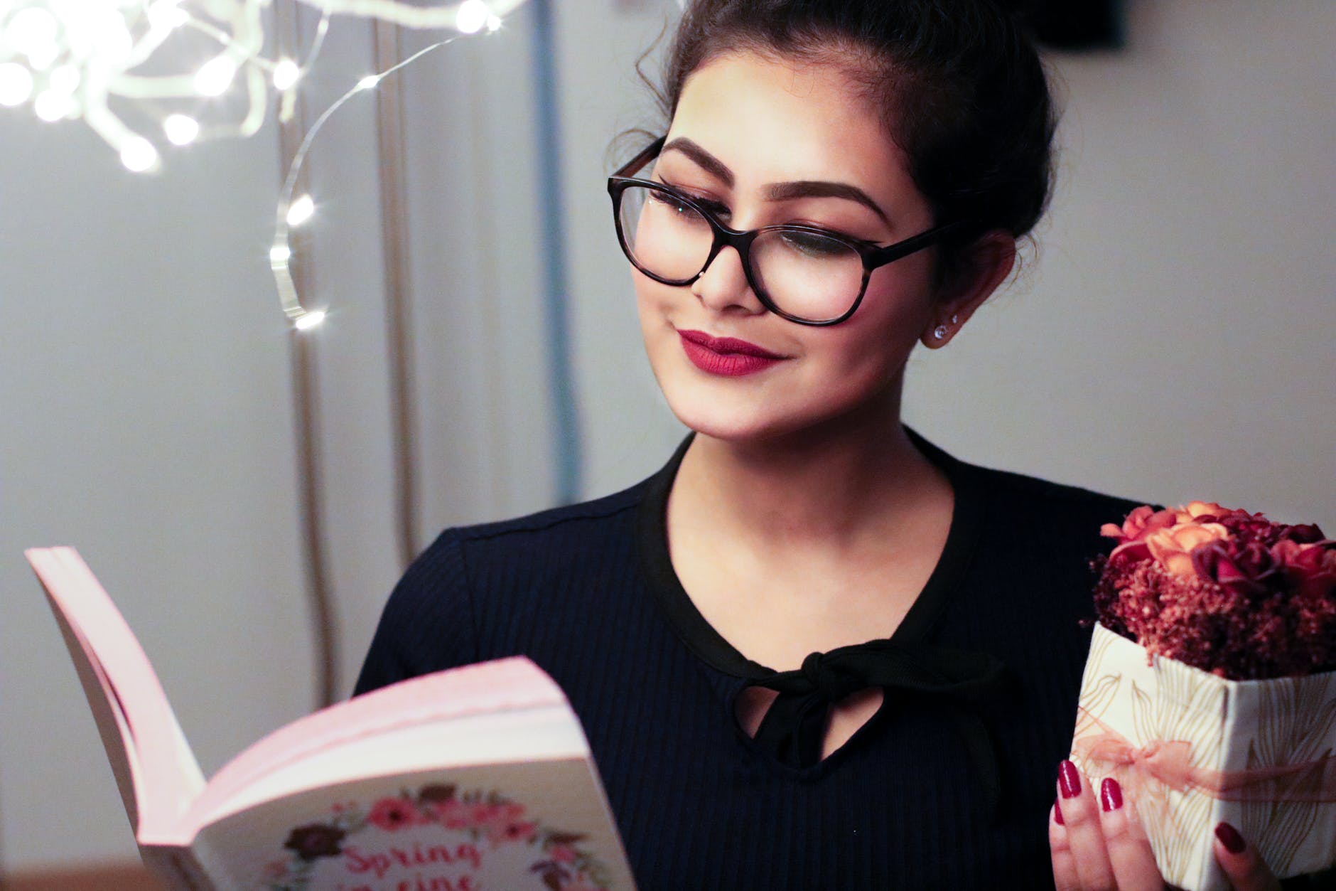 Young woman reading a book Young woman reading a book