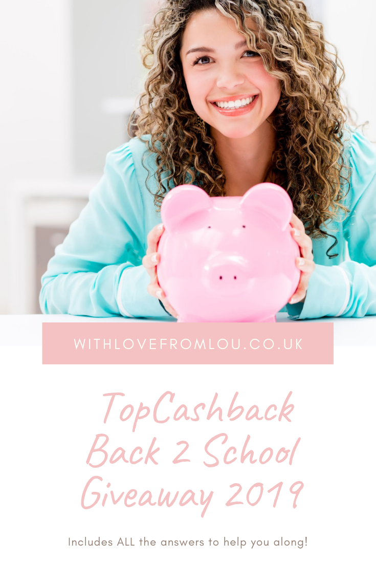 TopCashback Back 2 School Treats Giveaway 2019