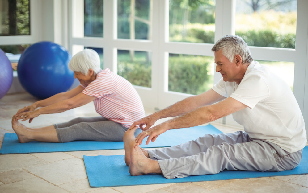 Grandparents Exercising