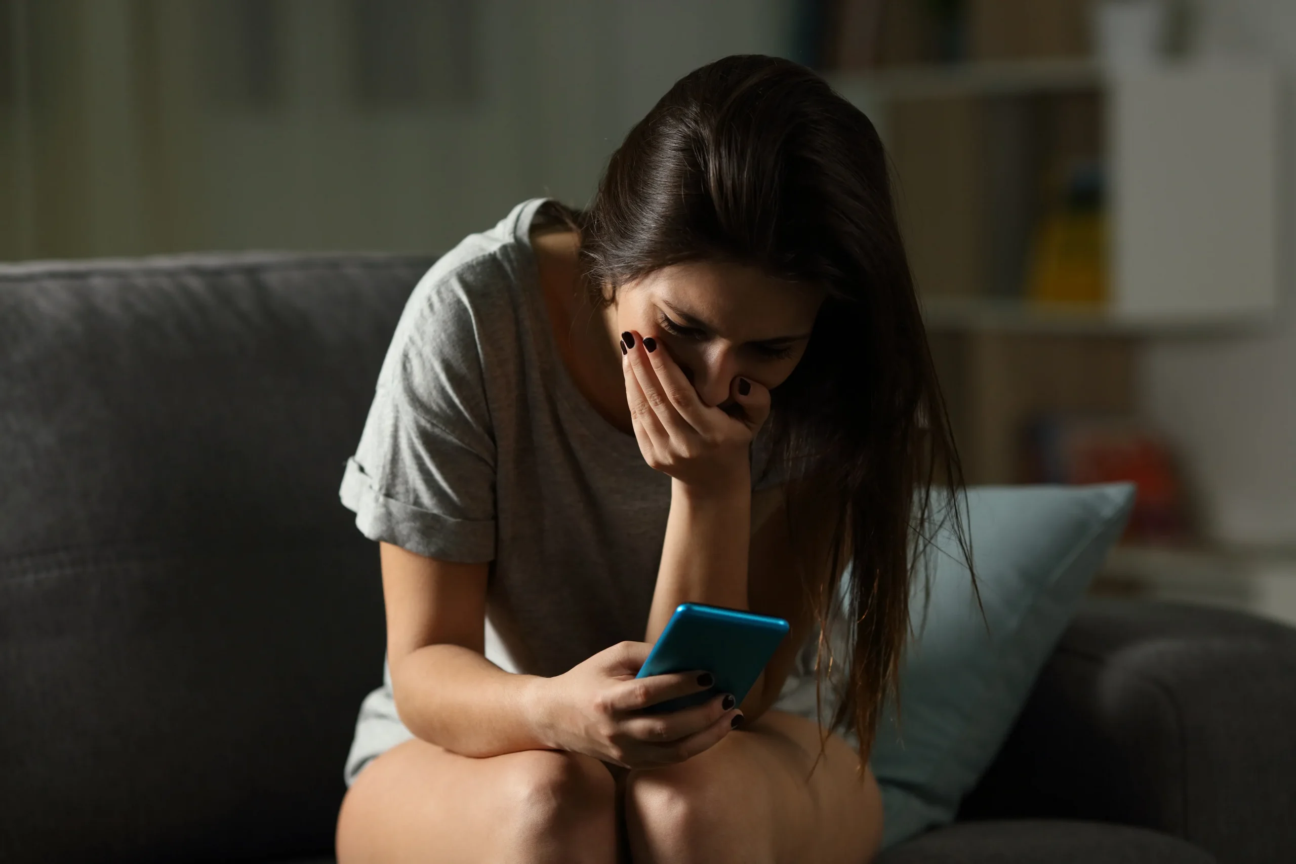 Sad young woman being accused of something she didn't do